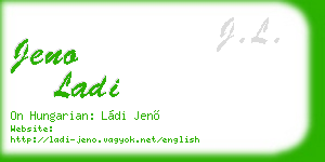 jeno ladi business card